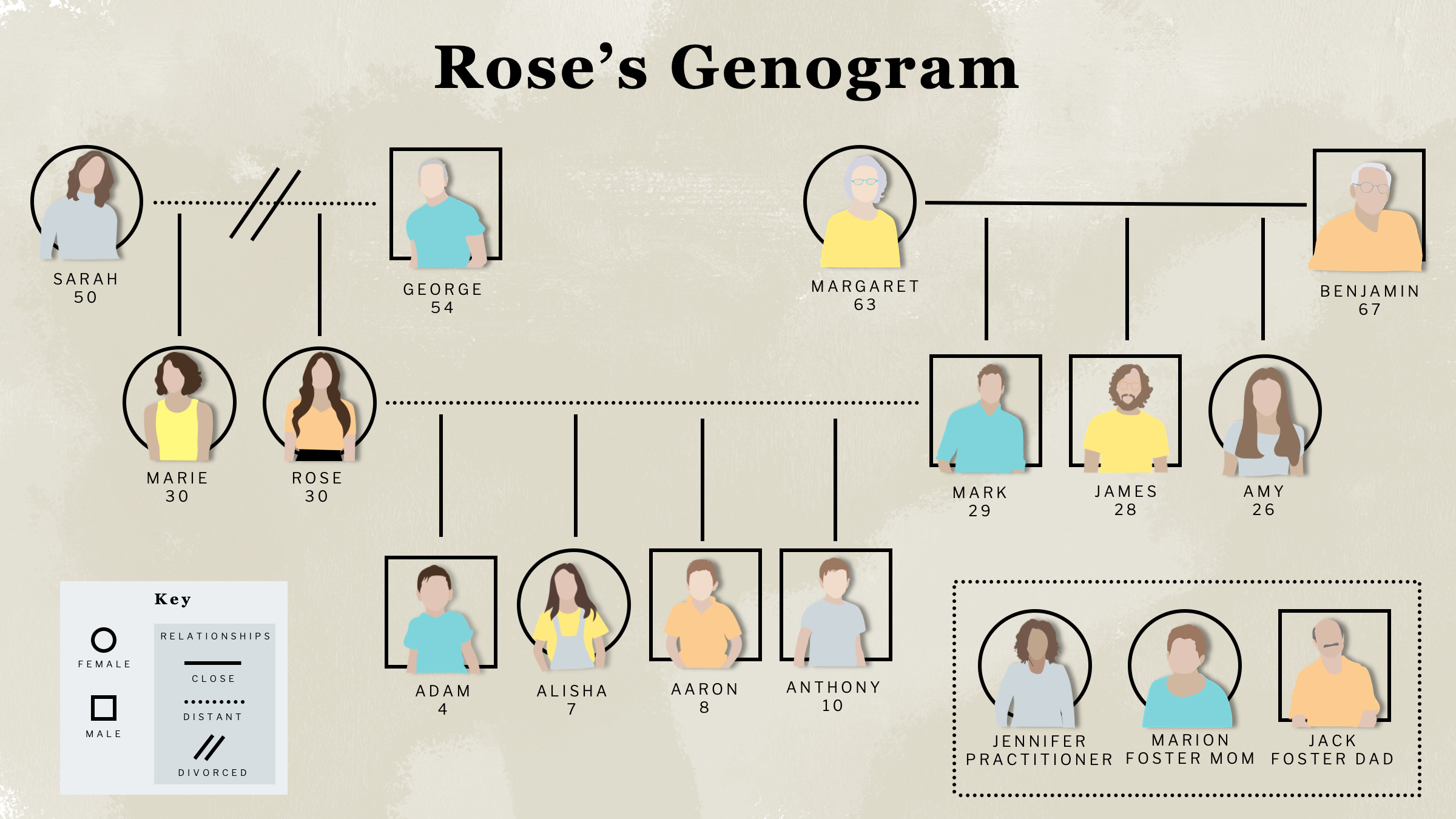Meolive Genogram storytelling with data